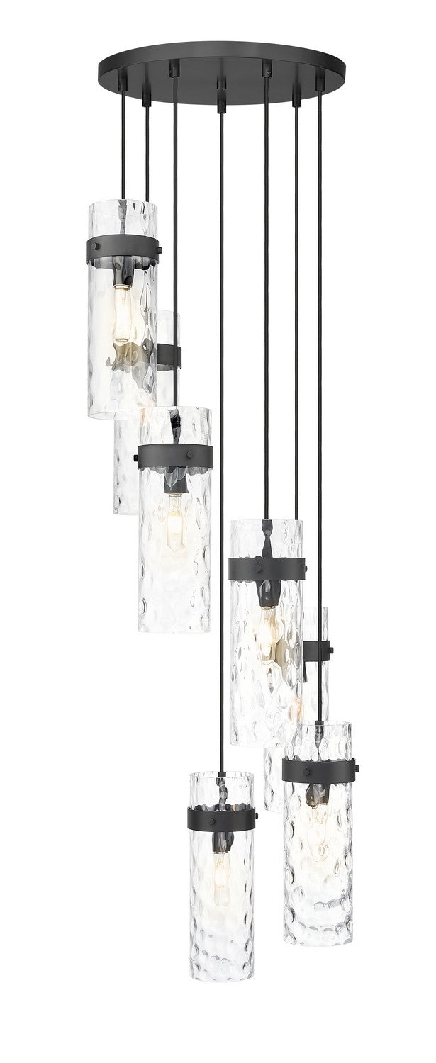 Z-Lite Canada - 7002P5-7R-MB - Seven Light Chandelier - Fontaine - Matte Black