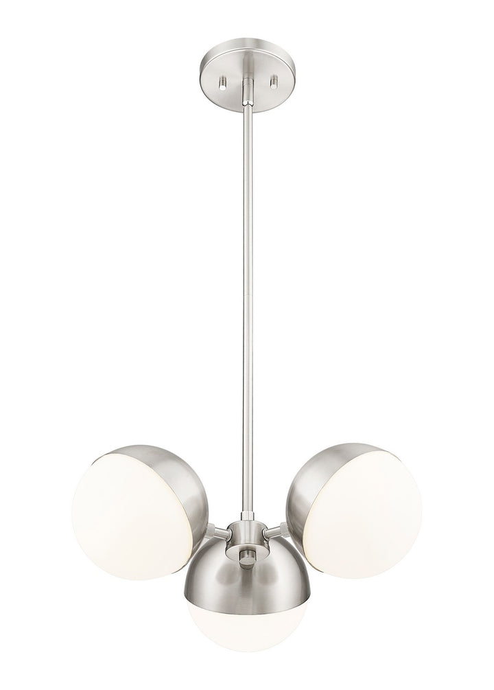 Z-Lite Canada - 7517-3BN - Three Light Chandelier - Realm Sphere - Brushed Nickel