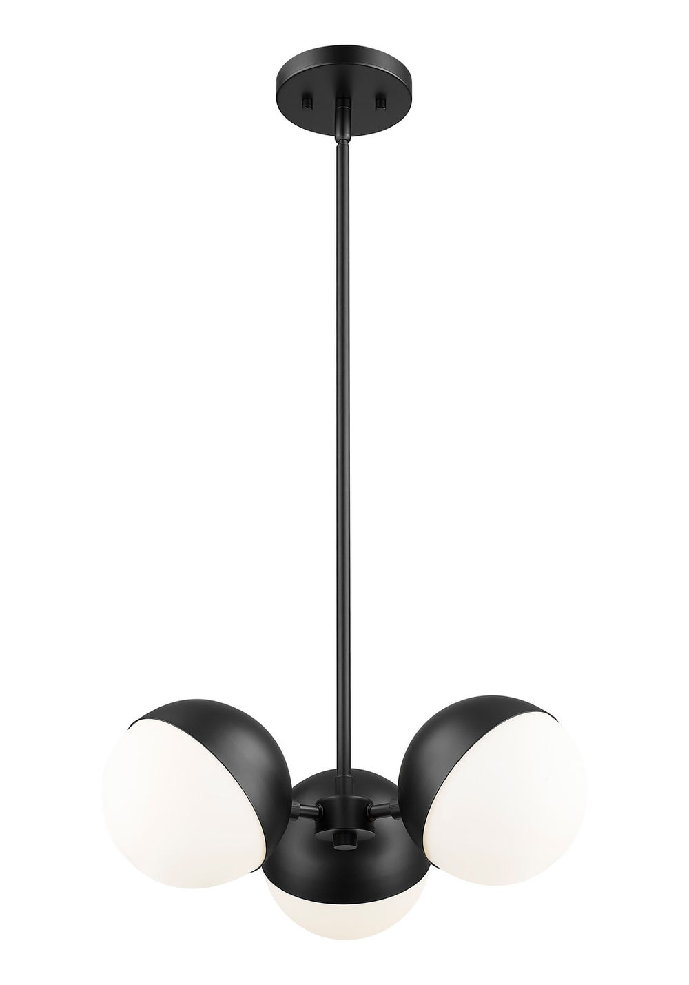 Z-Lite Canada - 7517-3MB - Three Light Chandelier - Realm Sphere - Matte Black