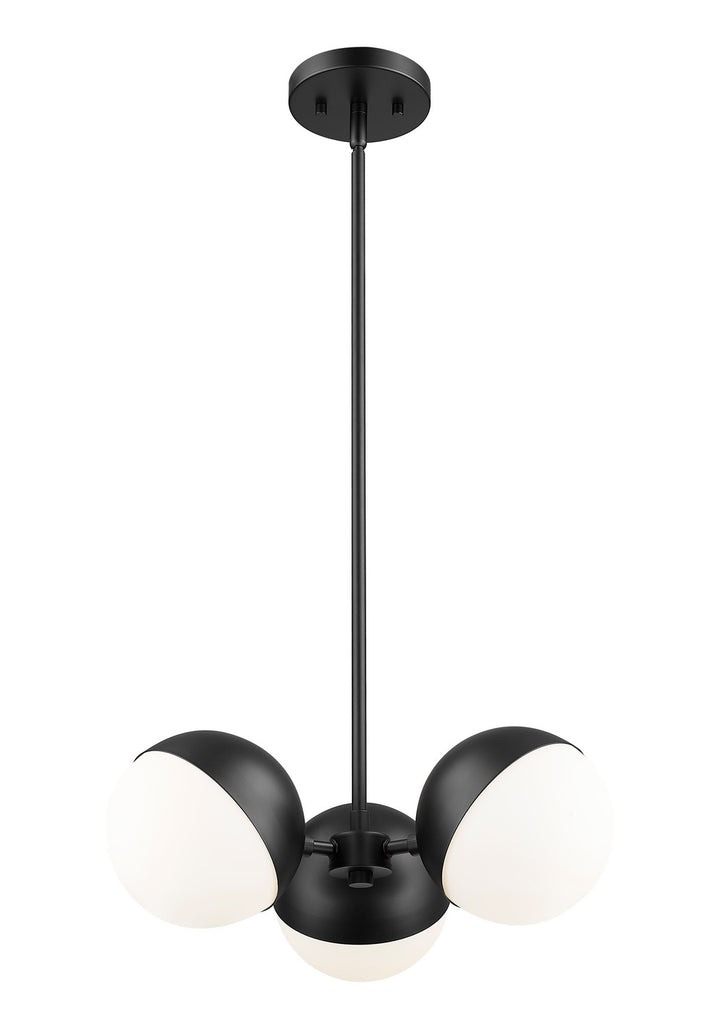 Z-Lite Canada - 7517-3MB - Three Light Chandelier - Realm Sphere - Matte Black