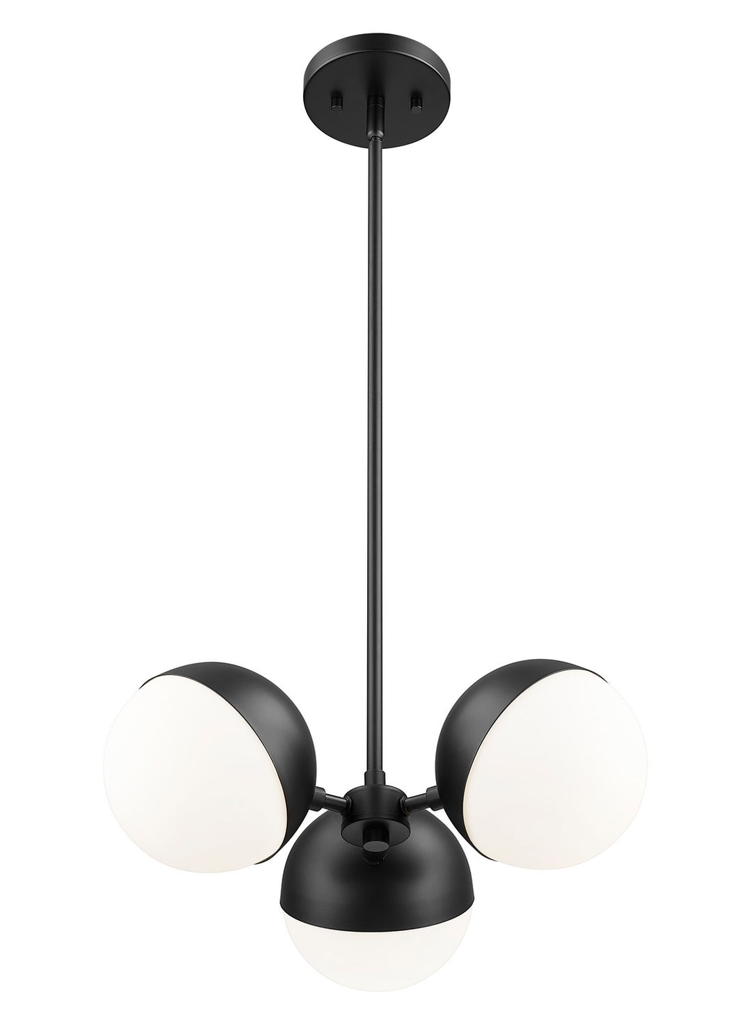 Z-Lite Canada - 7517-3MB - Three Light Chandelier - Realm Sphere - Matte Black