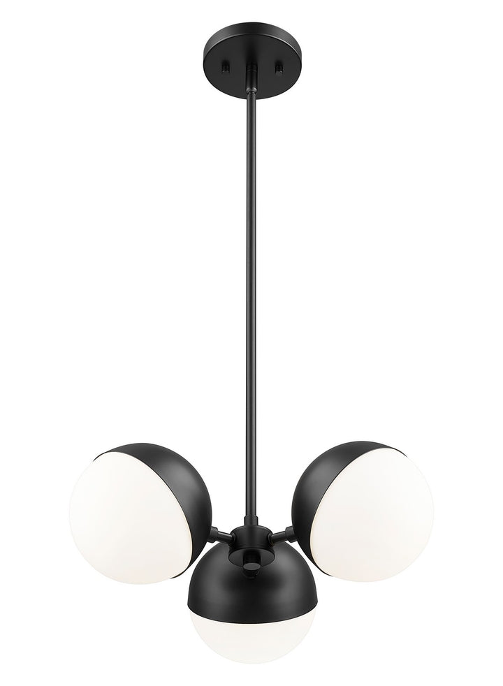 Z-Lite Canada - 7517-3MB - Three Light Chandelier - Realm Sphere - Matte Black