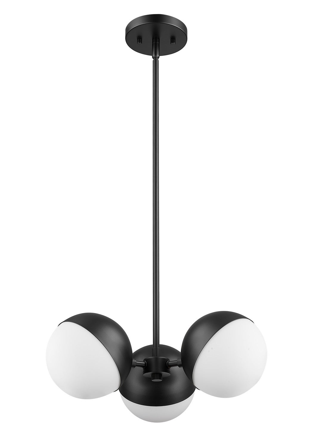 Z-Lite Canada - 7517-3MB - Three Light Chandelier - Realm Sphere - Matte Black