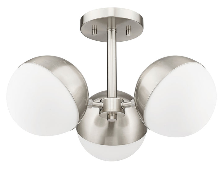 Z-Lite Canada - 7517-3SF-BN - Three Light Semi Flush Mount - Realm Sphere - Brushed Nickel