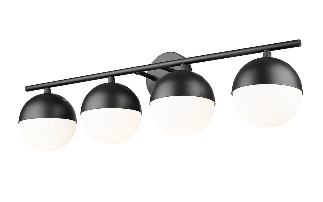 Z-Lite Canada - 7517-4V-MB - Four Light Vanity - Realm Sphere - Matte Black