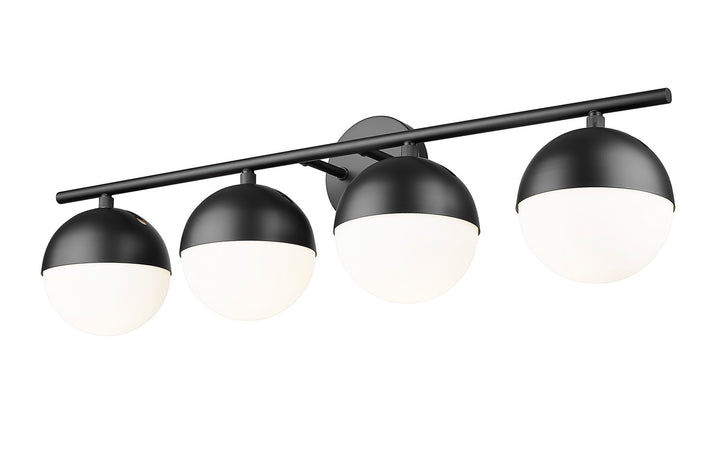 Z-Lite Canada - 7517-4V-MB - Four Light Vanity - Realm Sphere - Matte Black