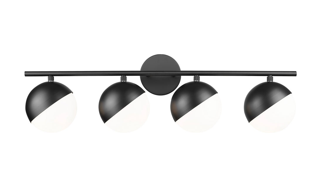 Z-Lite Canada - 7517-4V-MB - Four Light Vanity - Realm Sphere - Matte Black