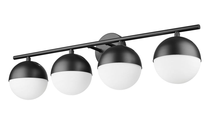 Z-Lite Canada - 7517-4V-MB - Four Light Vanity - Realm Sphere - Matte Black