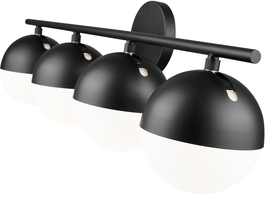 Z-Lite Canada - 7517-4V-MB - Four Light Vanity - Realm Sphere - Matte Black