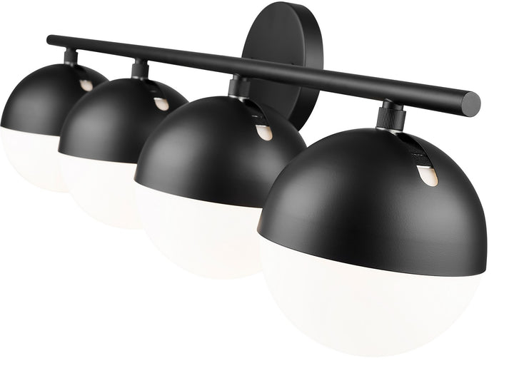 Z-Lite Canada - 7517-4V-MB - Four Light Vanity - Realm Sphere - Matte Black