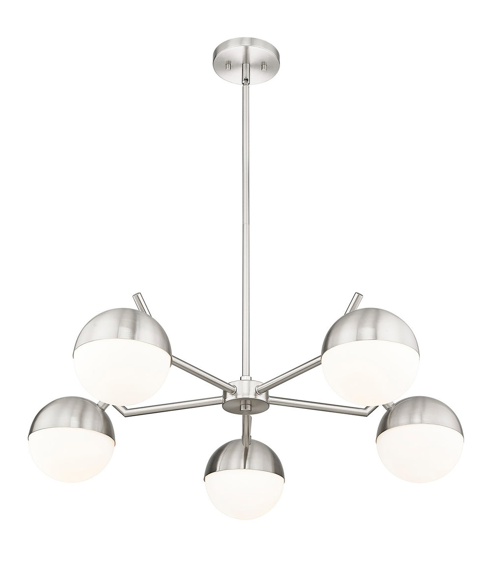 Z-Lite Canada - 7517-5BN - Five Light Chandelier - Realm Sphere - Brushed Nickel