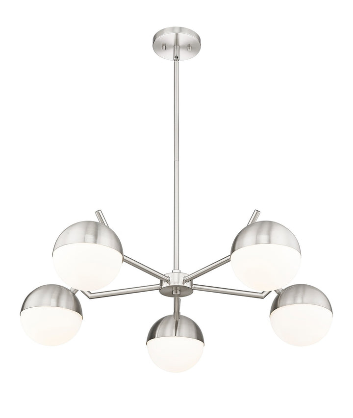 Z-Lite Canada - 7517-5BN - Five Light Chandelier - Realm Sphere - Brushed Nickel