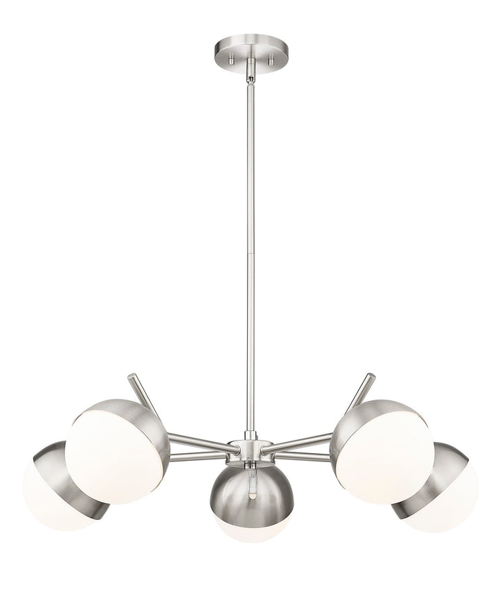 Z-Lite Canada - 7517-5BN - Five Light Chandelier - Realm Sphere - Brushed Nickel