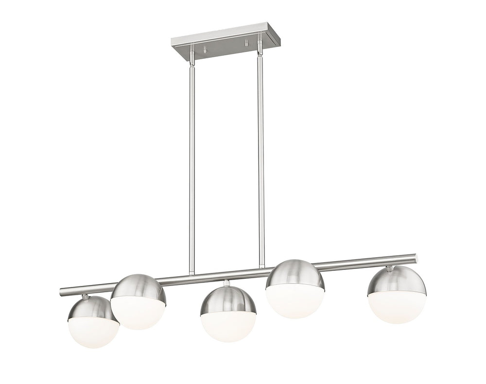 Z-Lite Canada - 7517-5L-BN - Five Light Linear Chandelier - Realm Sphere - Brushed Nickel