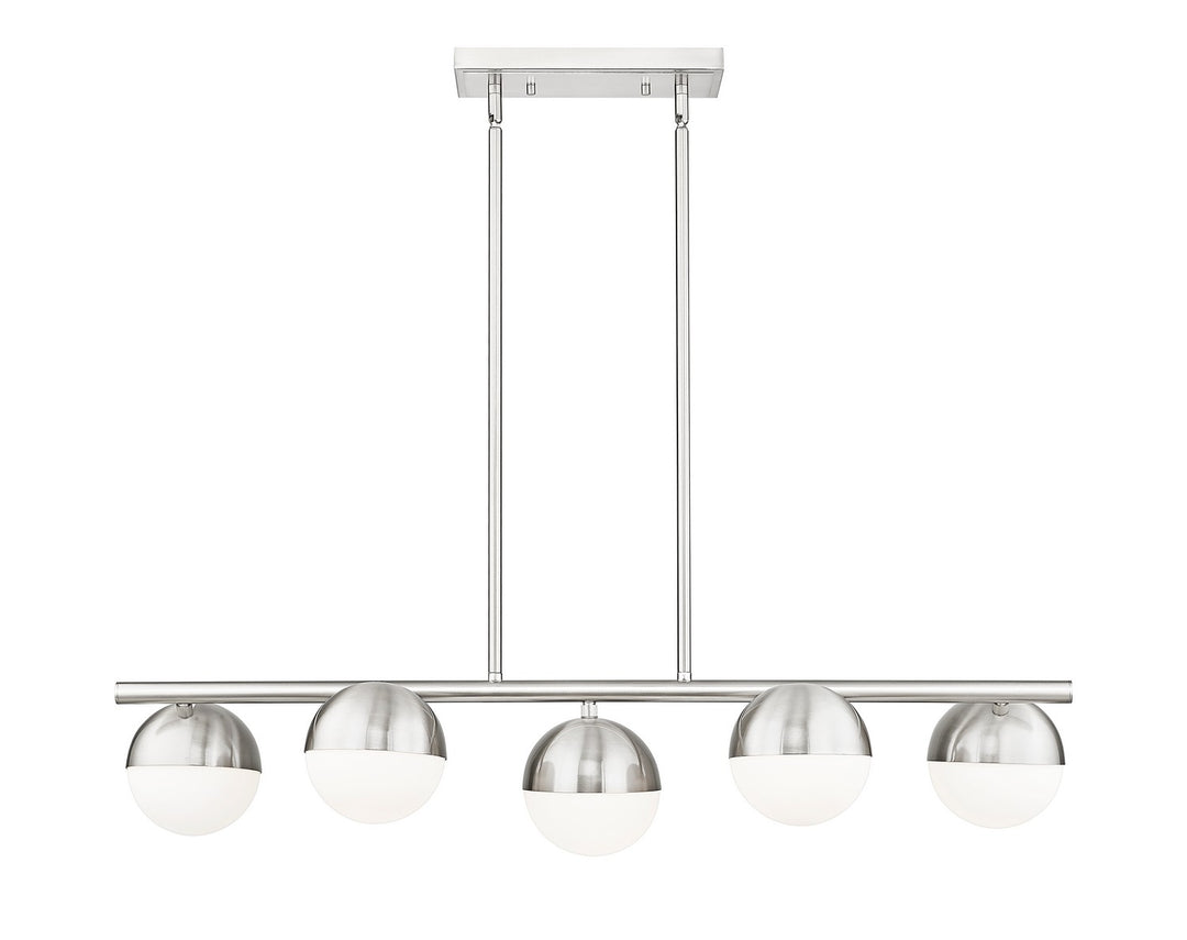 Z-Lite Canada - 7517-5L-BN - Five Light Linear Chandelier - Realm Sphere - Brushed Nickel
