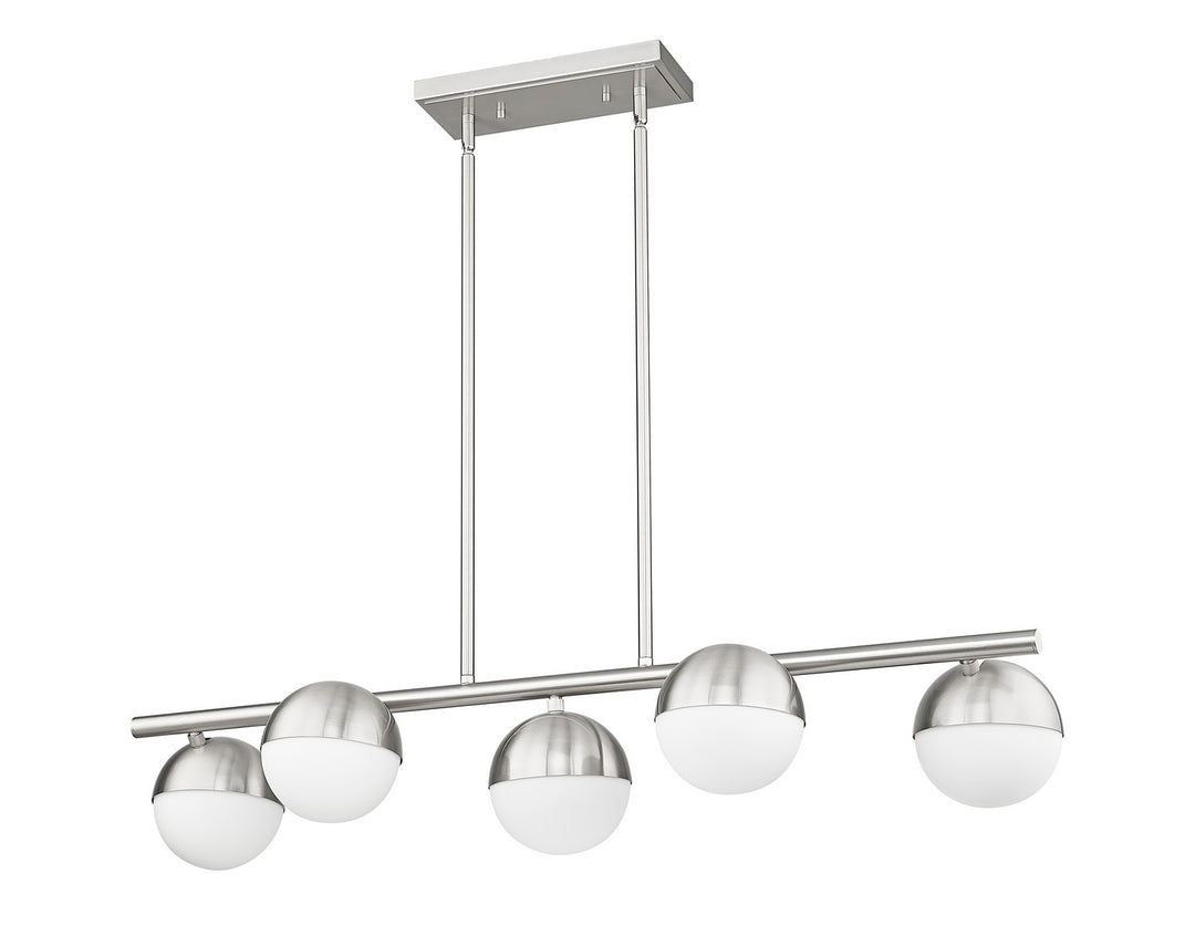 Z-Lite Canada - 7517-5L-BN - Five Light Linear Chandelier - Realm Sphere - Brushed Nickel