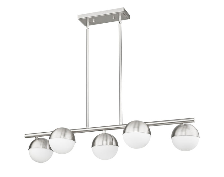 Z-Lite Canada - 7517-5L-BN - Five Light Linear Chandelier - Realm Sphere - Brushed Nickel