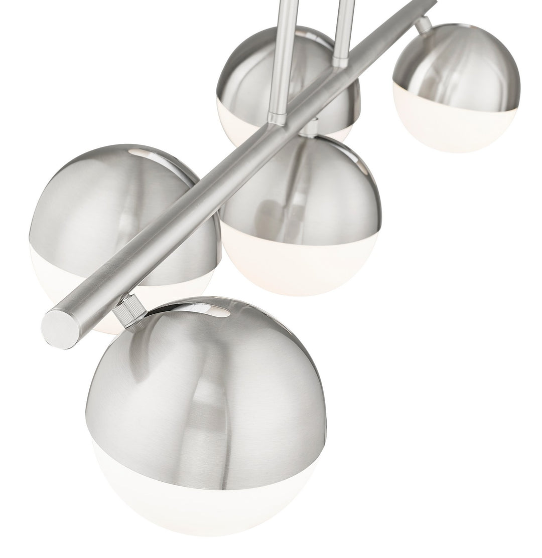 Z-Lite Canada - 7517-5L-BN - Five Light Linear Chandelier - Realm Sphere - Brushed Nickel