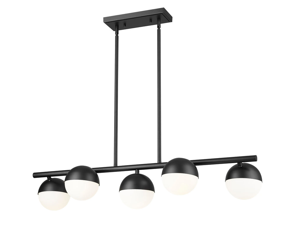 Z-Lite Canada - 7517-5L-MB - Five Light Linear Chandelier - Realm Sphere - Matte Black