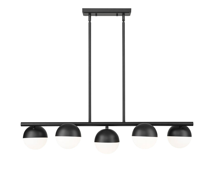 Z-Lite Canada - 7517-5L-MB - Five Light Linear Chandelier - Realm Sphere - Matte Black