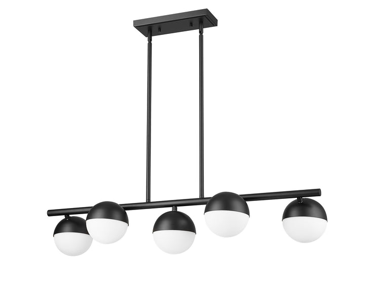 Z-Lite Canada - 7517-5L-MB - Five Light Linear Chandelier - Realm Sphere - Matte Black