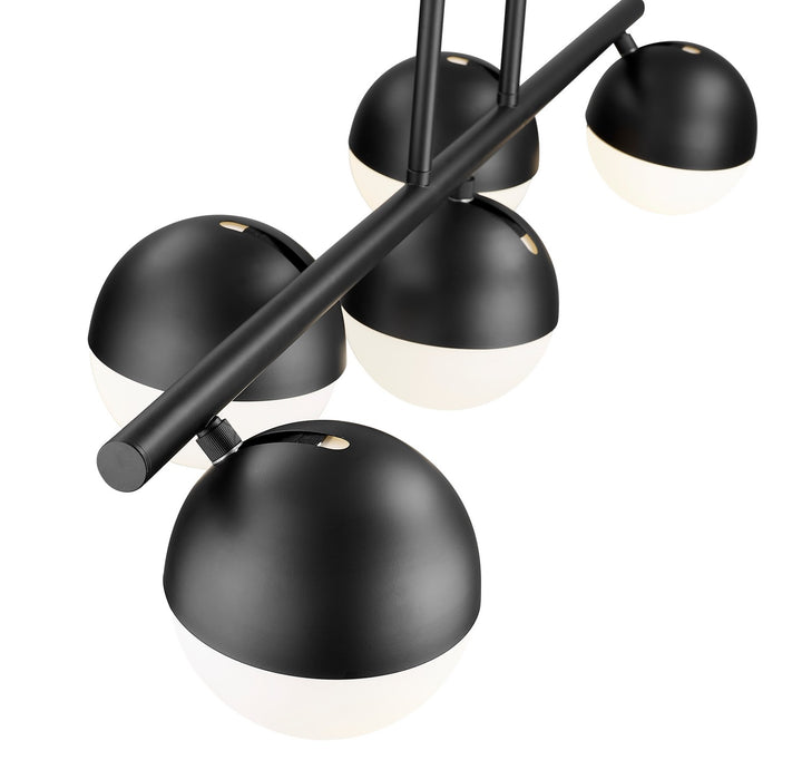 Z-Lite Canada - 7517-5L-MB - Five Light Linear Chandelier - Realm Sphere - Matte Black