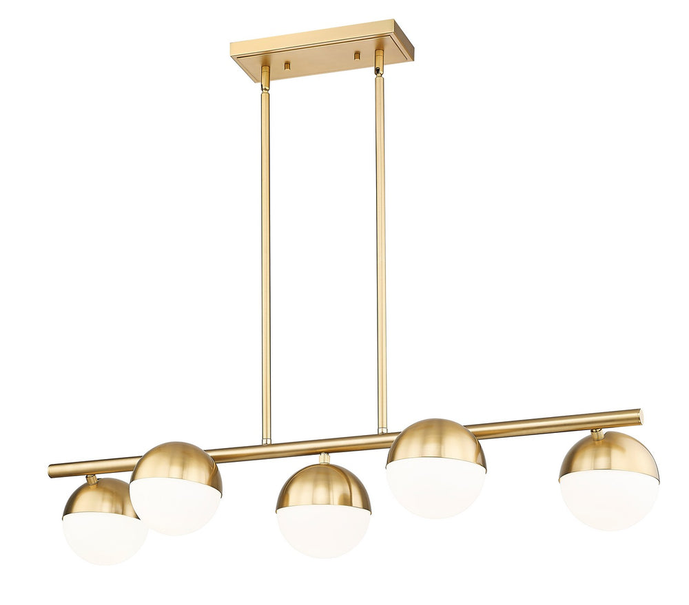 Z-Lite Canada - 7517-5L-MGLD - Five Light Linear Chandelier - Realm Sphere - Modern Gold