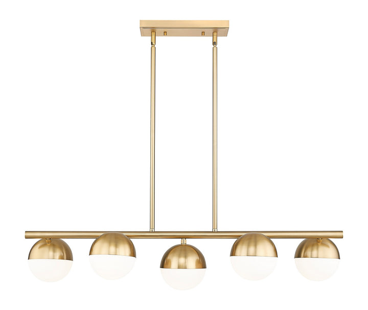 Z-Lite Canada - 7517-5L-MGLD - Five Light Linear Chandelier - Realm Sphere - Modern Gold