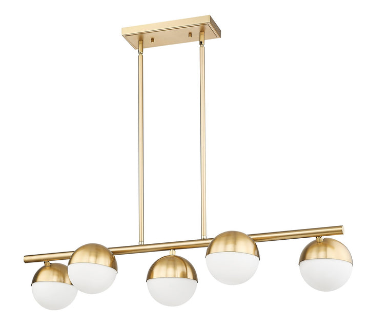 Z-Lite Canada - 7517-5L-MGLD - Five Light Linear Chandelier - Realm Sphere - Modern Gold