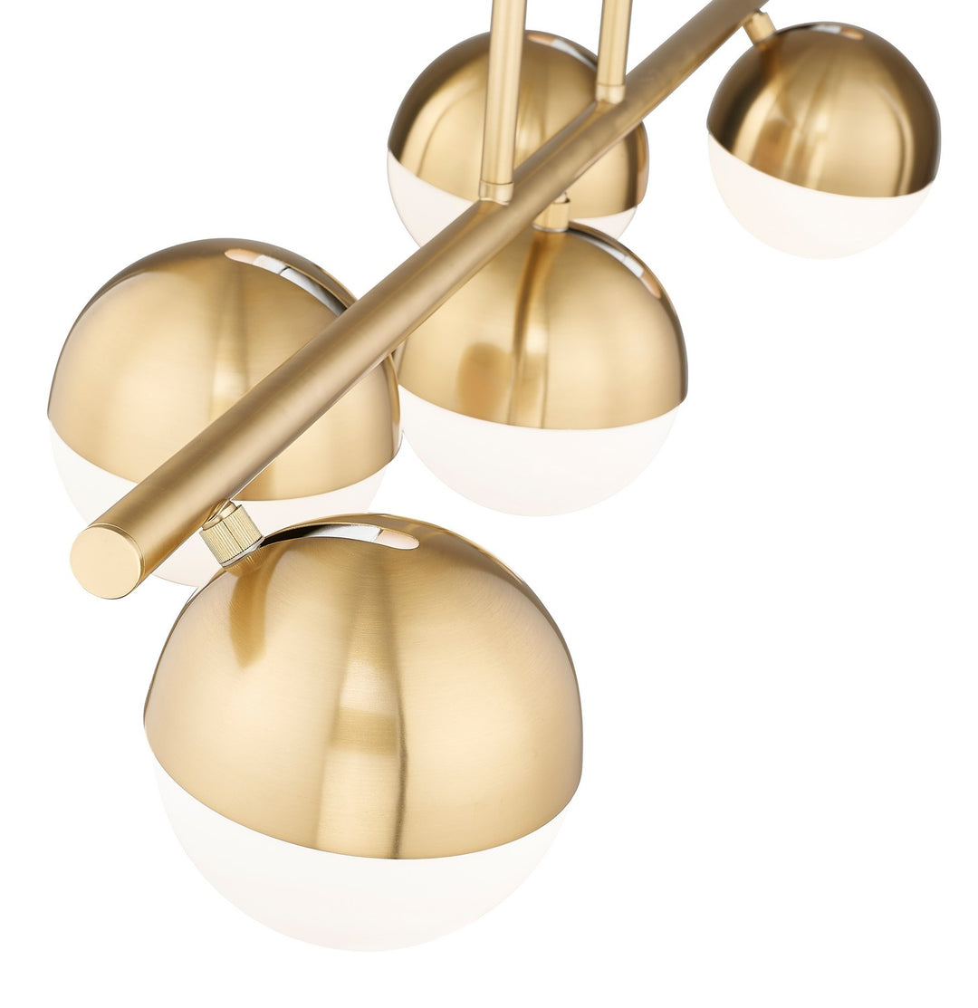 Z-Lite Canada - 7517-5L-MGLD - Five Light Linear Chandelier - Realm Sphere - Modern Gold