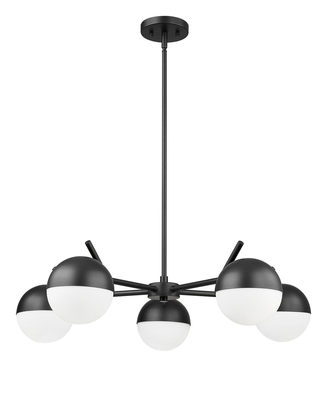 Z-Lite Canada - 7517-5MB - Five Light Chandelier - Realm Sphere - Matte Black