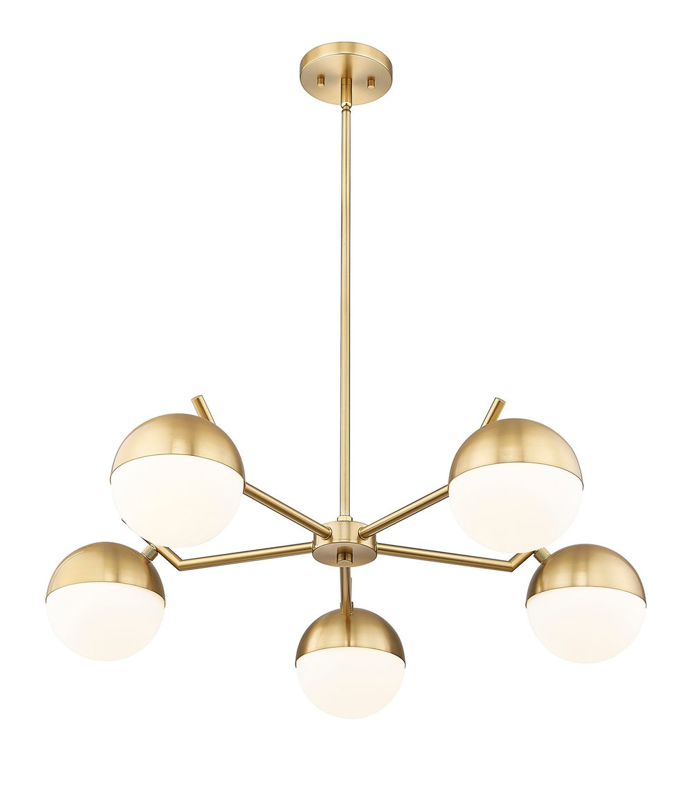 Z-Lite Canada - 7517-5MGLD - Five Light Chandelier - Realm Sphere - Modern Gold