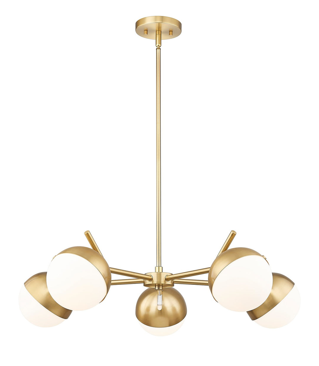 Z-Lite Canada - 7517-5MGLD - Five Light Chandelier - Realm Sphere - Modern Gold