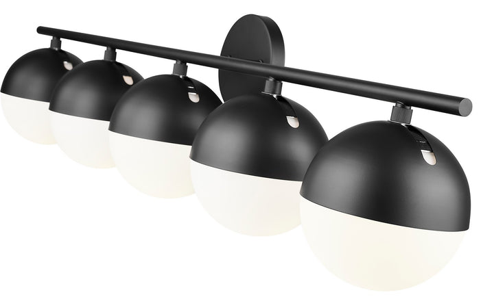 Z-Lite Canada - 7517-5V-MB - Five Light Vanity - Realm Sphere - Matte Black