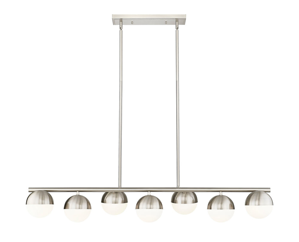 Z-Lite Canada - 7517-7L-BN - Seven Light Linear Chandelier - Realm Sphere - Brushed Nickel