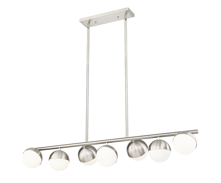 Z-Lite Canada - 7517-7L-BN - Seven Light Linear Chandelier - Realm Sphere - Brushed Nickel