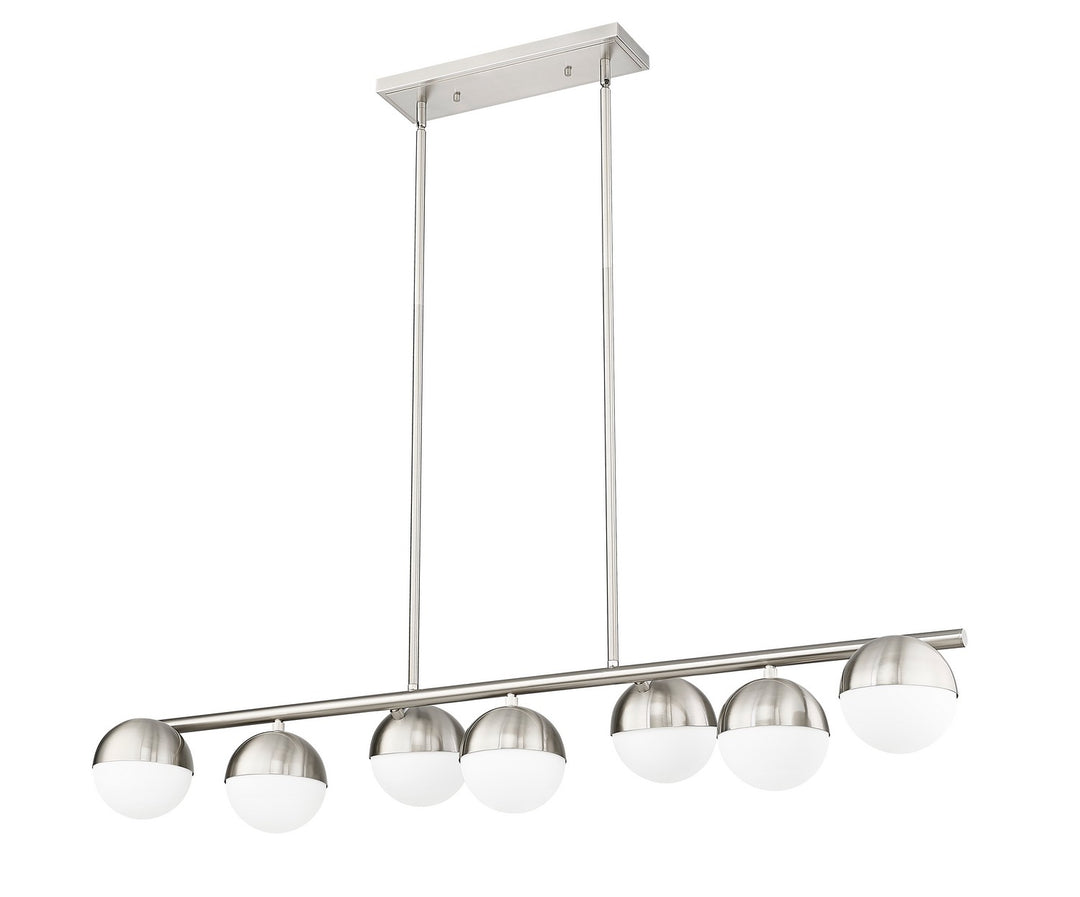 Z-Lite Canada - 7517-7L-BN - Seven Light Linear Chandelier - Realm Sphere - Brushed Nickel
