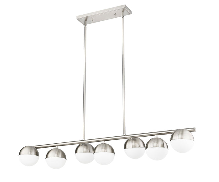 Z-Lite Canada - 7517-7L-BN - Seven Light Linear Chandelier - Realm Sphere - Brushed Nickel