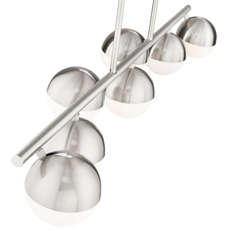 Z-Lite Canada - 7517-7L-BN - Seven Light Linear Chandelier - Realm Sphere - Brushed Nickel