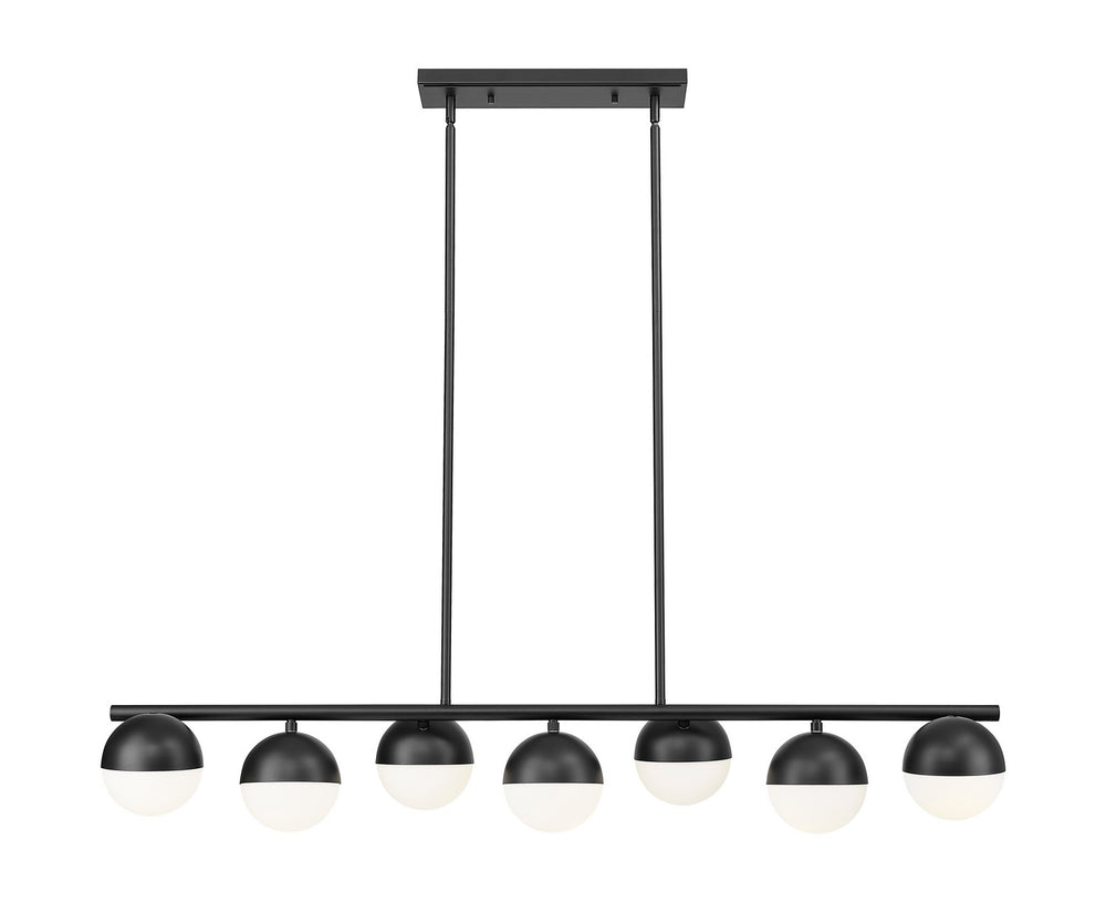 Z-Lite Canada - 7517-7L-MB - Seven Light Linear Chandelier - Realm Sphere - Matte Black