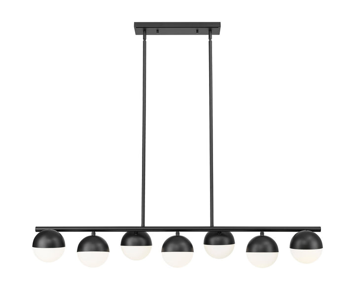 Z-Lite Canada - 7517-7L-MB - Seven Light Linear Chandelier - Realm Sphere - Matte Black