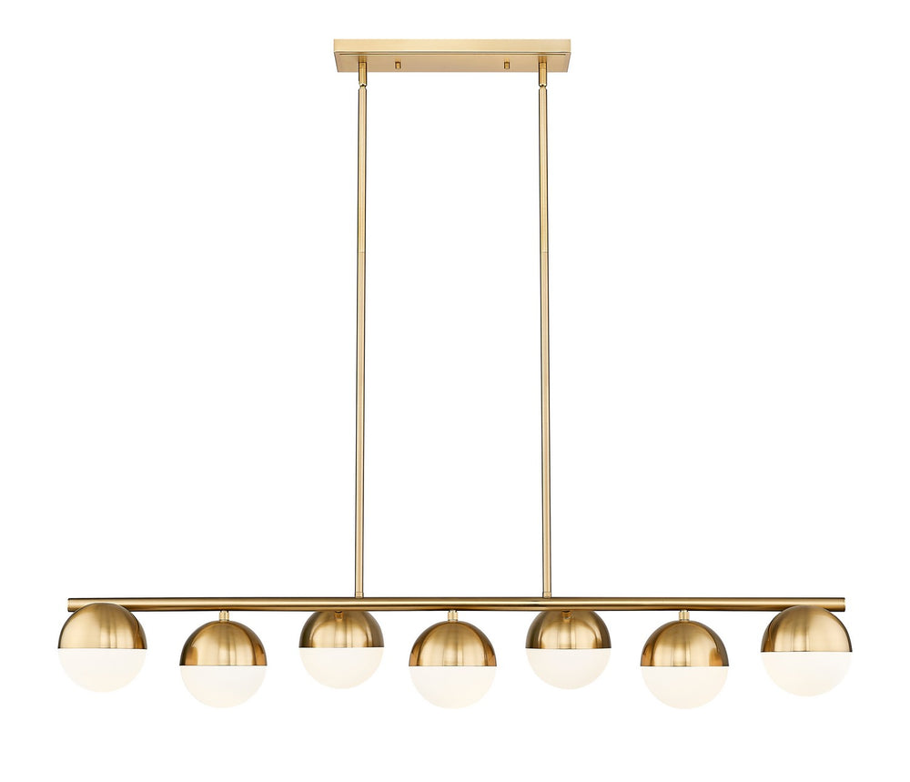 Z-Lite Canada - 7517-7L-MGLD - Seven Light Linear Chandelier - Realm Sphere - Modern Gold