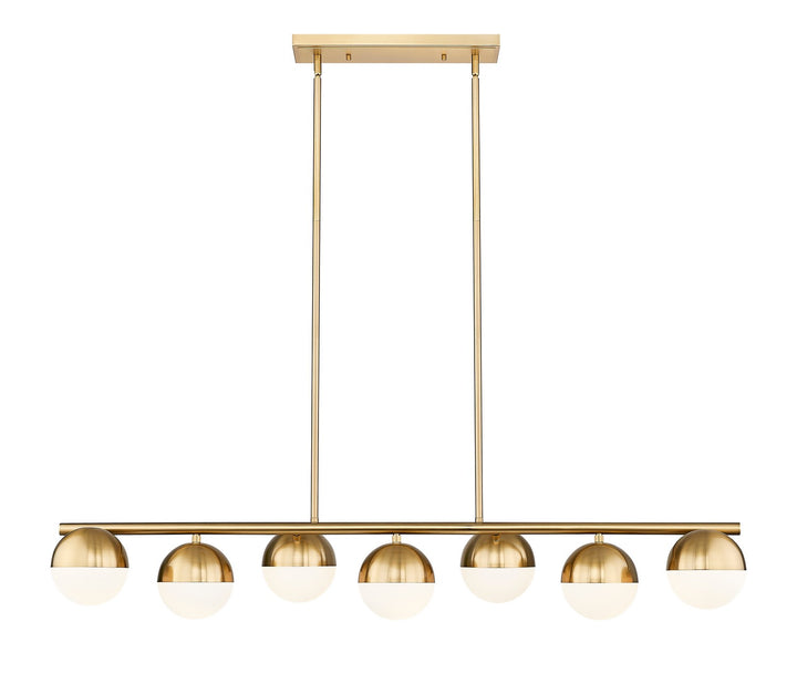 Z-Lite Canada - 7517-7L-MGLD - Seven Light Linear Chandelier - Realm Sphere - Modern Gold