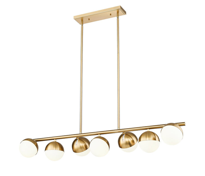 Z-Lite Canada - 7517-7L-MGLD - Seven Light Linear Chandelier - Realm Sphere - Modern Gold