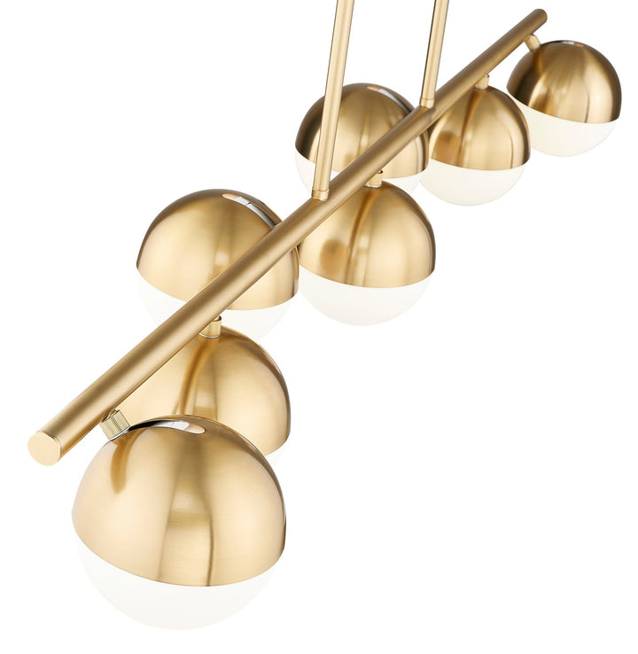 Z-Lite Canada - 7517-7L-MGLD - Seven Light Linear Chandelier - Realm Sphere - Modern Gold