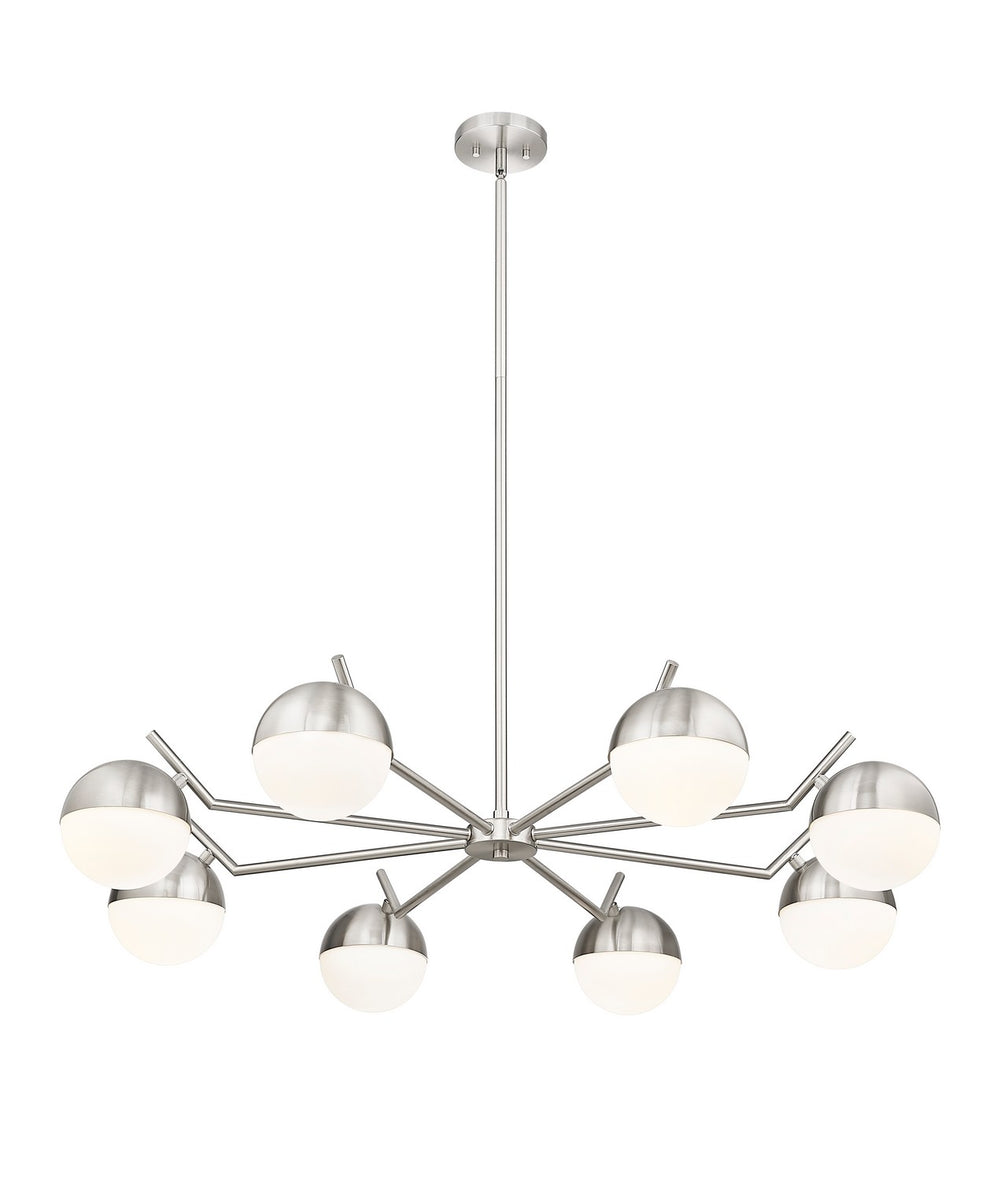 Z-Lite Canada - 7517-8BN - Eight Light Chandelier - Realm Sphere - Brushed Nickel