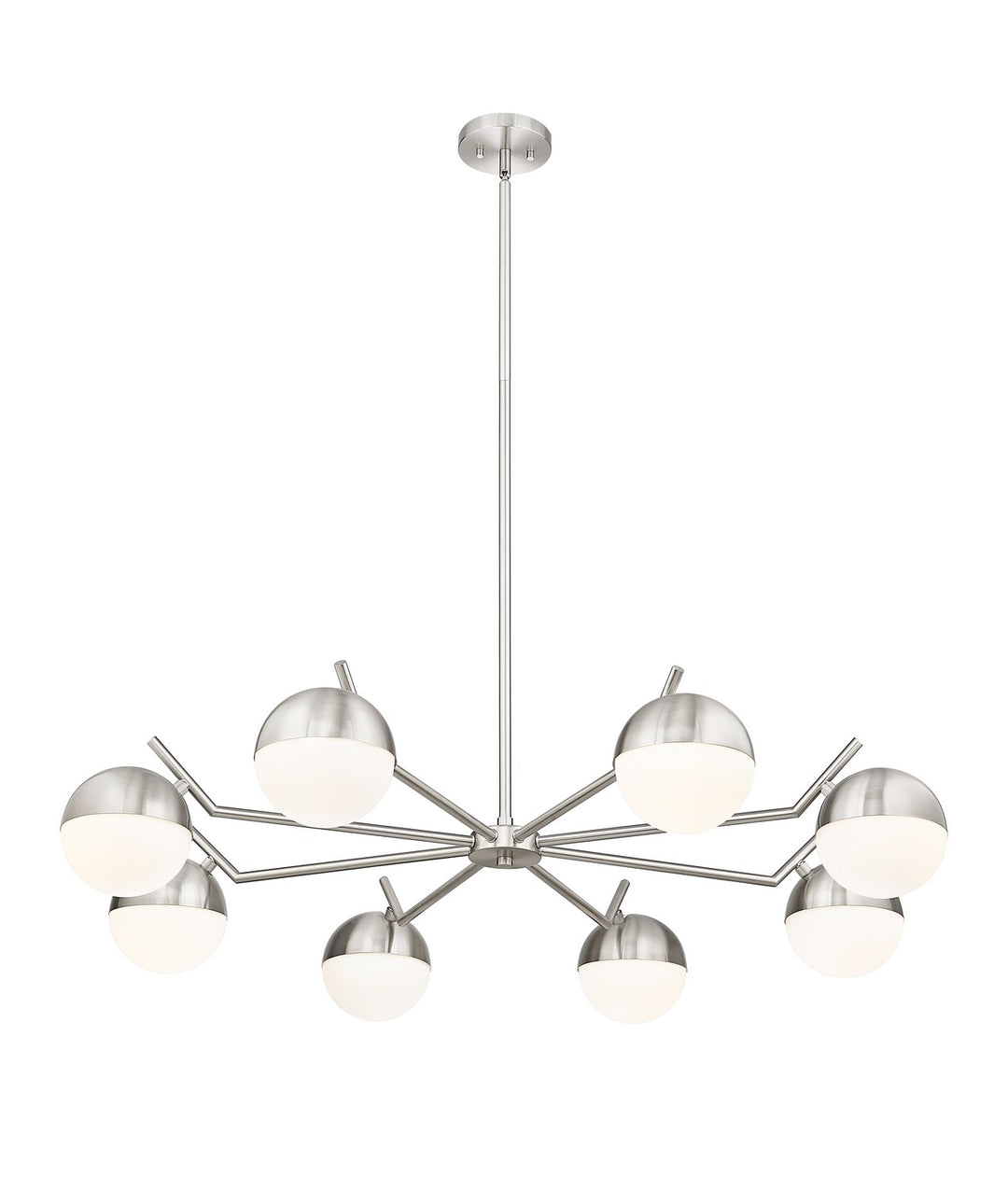 Z-Lite Canada - 7517-8BN - Eight Light Chandelier - Realm Sphere - Brushed Nickel