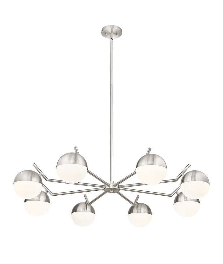 Z-Lite Canada - 7517-8BN - Eight Light Chandelier - Realm Sphere - Brushed Nickel