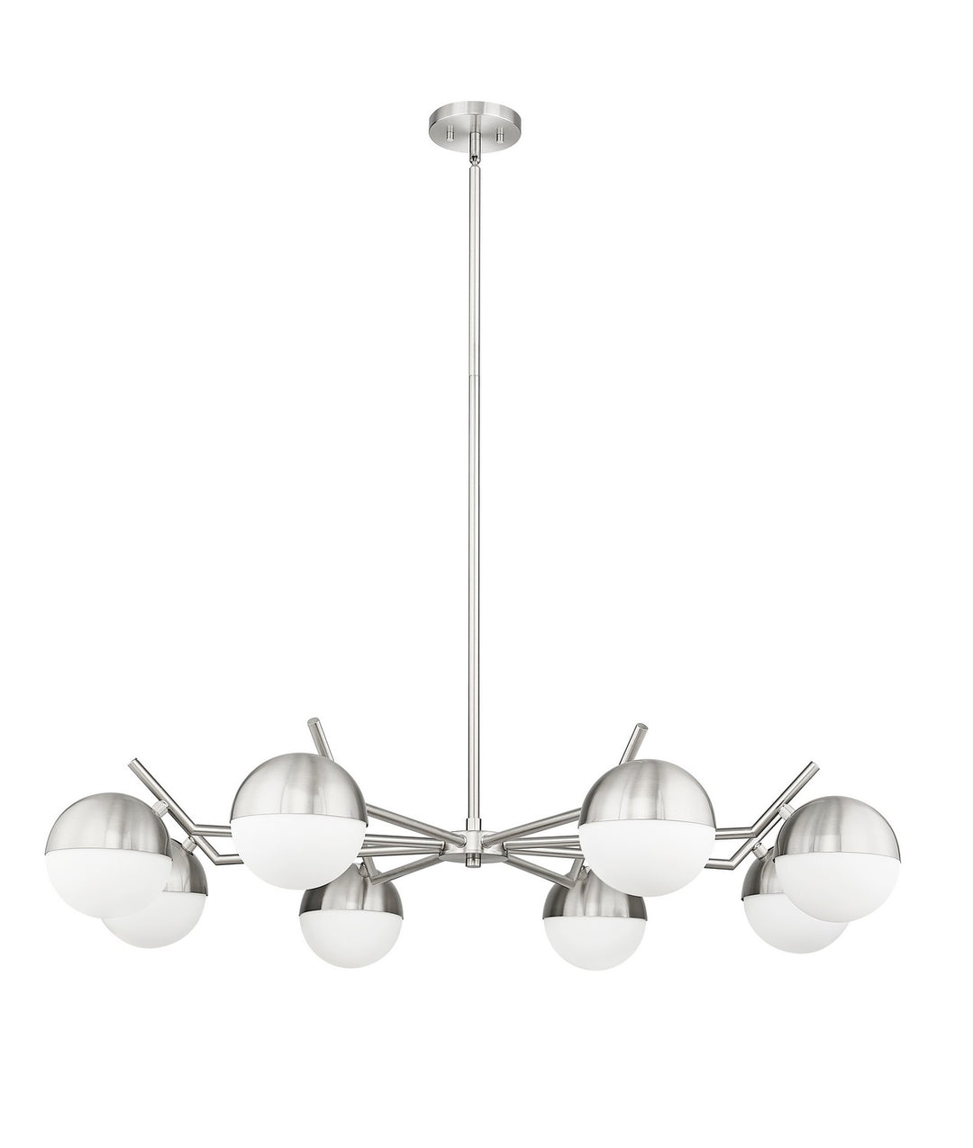 Z-Lite Canada - 7517-8BN - Eight Light Chandelier - Realm Sphere - Brushed Nickel