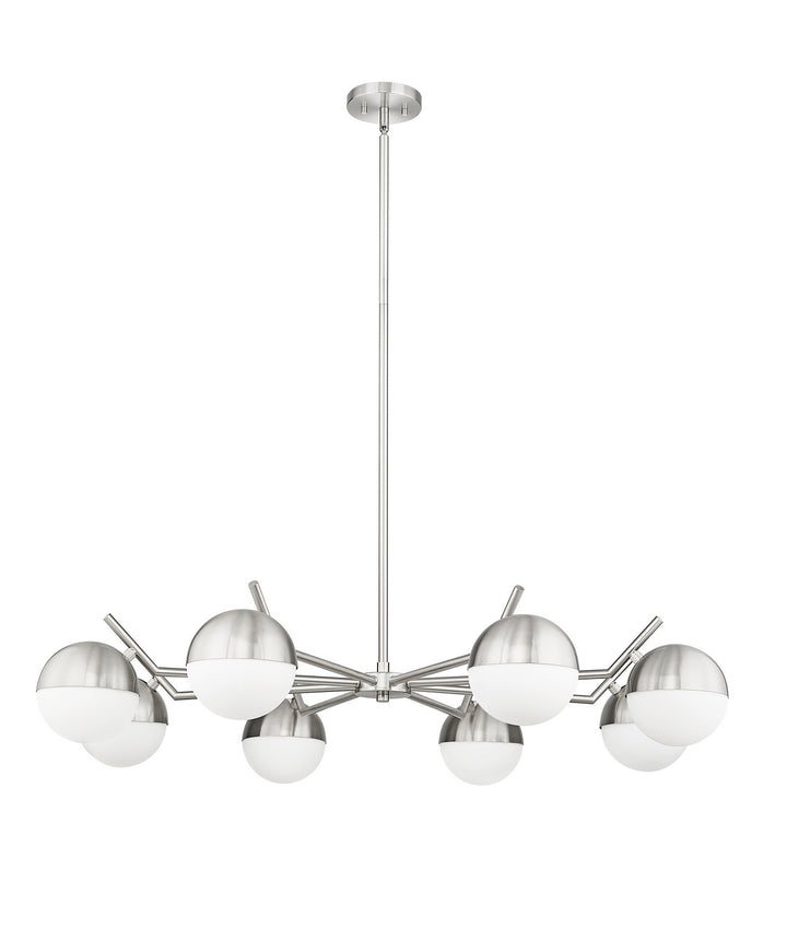 Z-Lite Canada - 7517-8BN - Eight Light Chandelier - Realm Sphere - Brushed Nickel